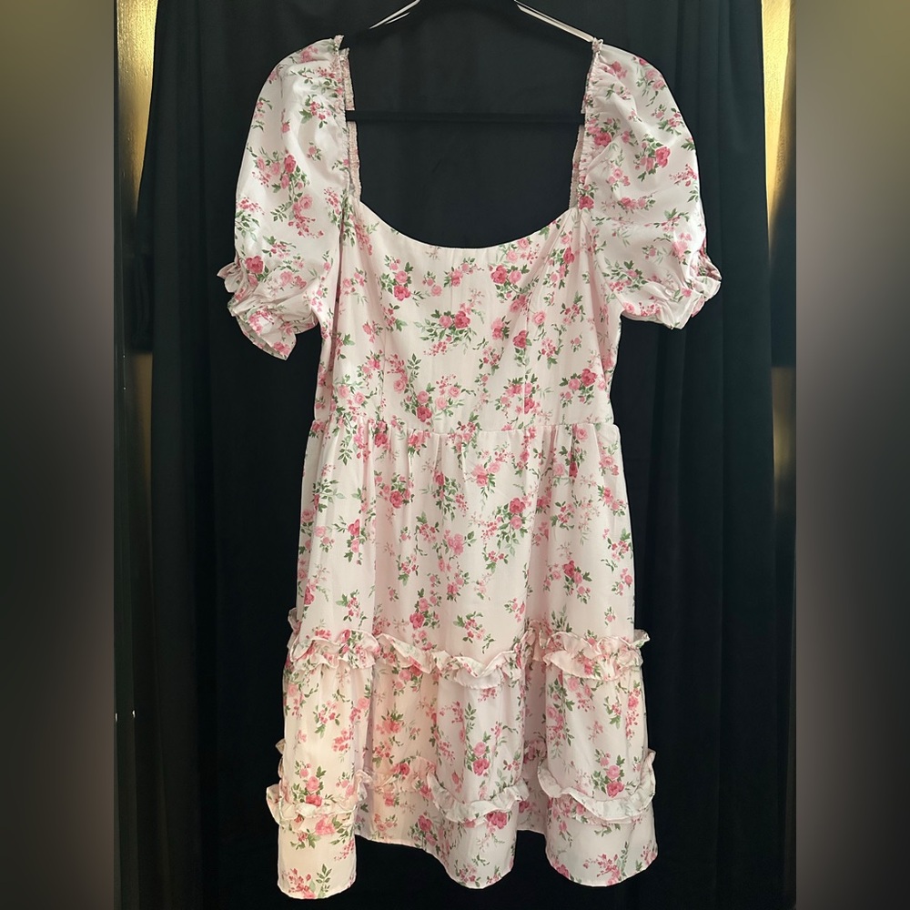 Altar'd State Pink Ruffle Babydoll Dress - Picture 4 of 5